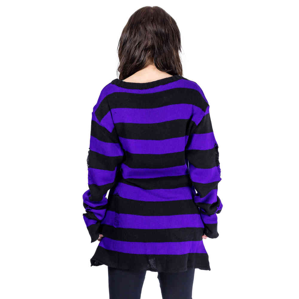 Heartless - Oriana Jumper - Black/Purple